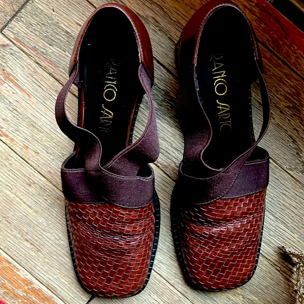 FRANKO SARTO WEAVED LEATHER 👞 SHOES